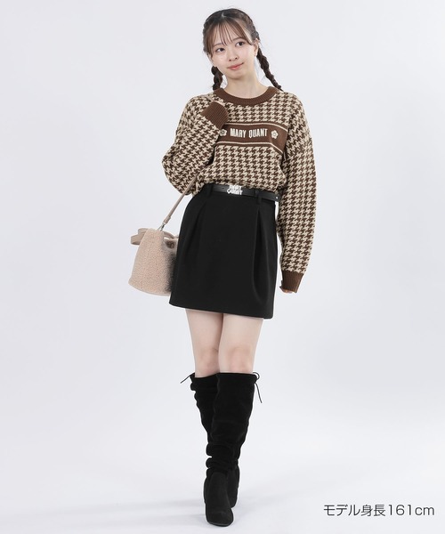 MARY QUANT（マリークワント）の「千鳥ロゴラインニット プルオーバー