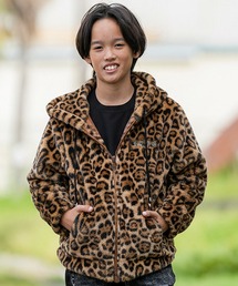 adamsJUGGLER（アダムスジャグラー）の「RTEGレオパードファーフーディーキッズ（その他アウター）」