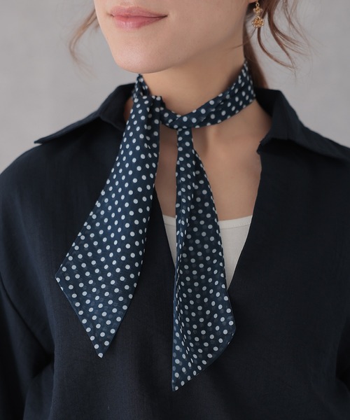 Lace Ladies（レースレディース）の「スキッパーネック ドット ボウタイ付き ドッキング トップス（シャツ/ブラウス・レディース・ホワイト/ネイビー・FREE）」の17枚目の写真