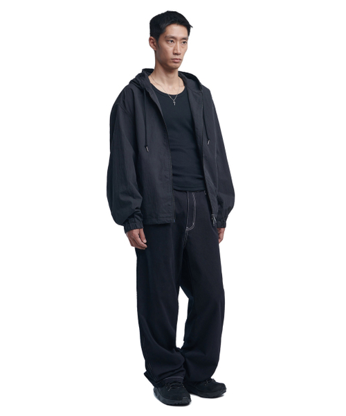 NOMANUAL(NOMANUAL)の「HALF & HALF CORDUROY PANTS - BLACK(その他パンツ・レディース・その他・SMALL/MEDIUM/LARGE)」の3枚目の写真