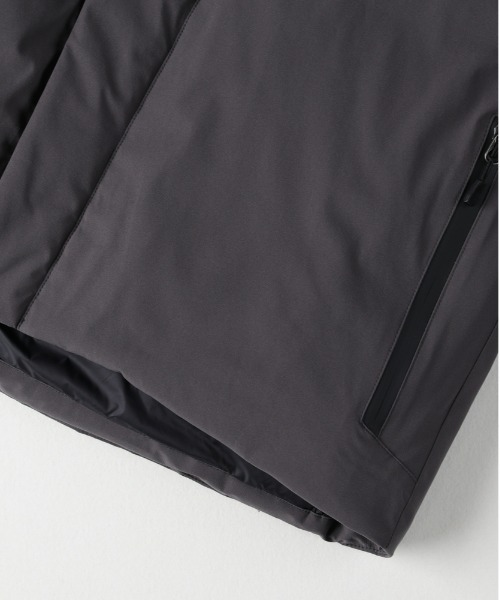 CAMP7(キャンプセブン)の「【CAMP7】ダウンミックス防風ジャケット (耐久撥水 / 防寒 / 軽量 / フード着脱 / レギュラーフィット / アウトドア / タウンユース)(ダウンジャケット/コート・メンズ・グレー/ブラック・L/XL/S/M)」の12枚目の写真
