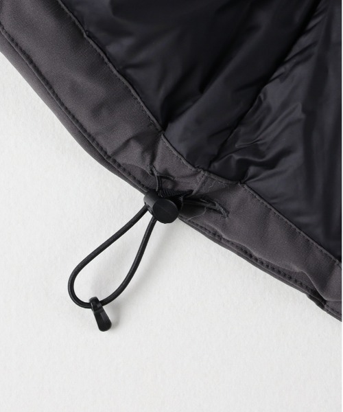 CAMP7(キャンプセブン)の「【CAMP7】ダウンミックス防風ジャケット (耐久撥水 / 防寒 / 軽量 / フード着脱 / レギュラーフィット / アウトドア / タウンユース)(ダウンジャケット/コート・メンズ・グレー/ブラック・L/XL/S/M)」の13枚目の写真