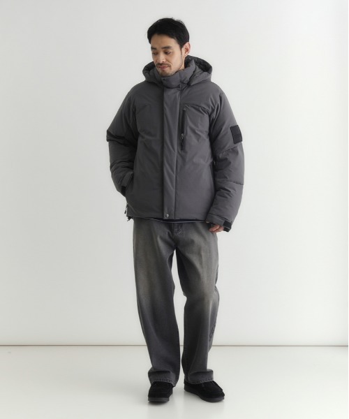 CAMP7】ダウンミックス防風ジャケット (耐久撥水 / 防寒 / 軽量