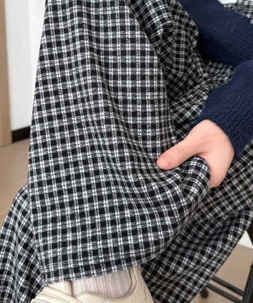 maison de LATIR(メゾンドラティール)の「楽ちんチェックフルレングス夏服ワイドイージーパンツ(その他パンツ・レディース・ブラック/ブラウン/グレー・FREE)」の13枚目の写真