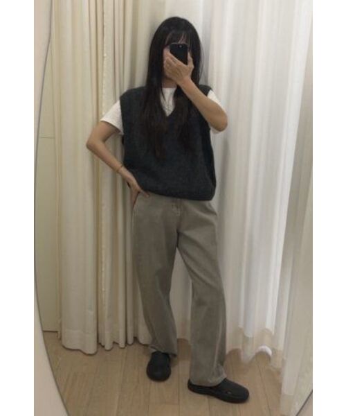 LINGSEOUL(リングソウル)の「essential dyeing denim pants-grey(デニムパンツ・レディース・その他・LARGE/SMALL/MEDIUM)」の5枚目の写真