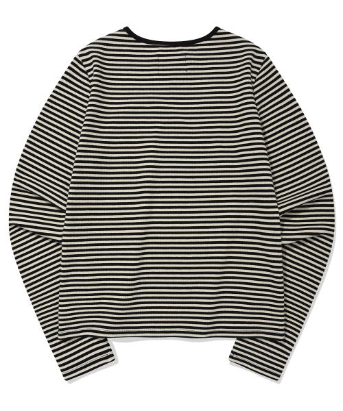 Retriever Club（レトリーバークラブ）の「BASIC STRIPE LONG SLEEVE [BLACK]（Tシャツ/カットソー・レディース・その他・SMALL/MEDIUM）」の3枚目の写真