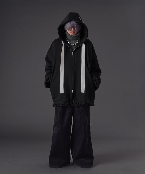 彼岸花刺繍ビックフーディ（パーカー）｜狐独（コドク）のファッション