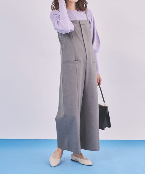 Sirin（シリン）の「≪セットアップ可≫ イージーケア ベアオールインワン【2サイズ展開】（つなぎ/オールインワン・レディース・ネイビー/グレー/グレー系その他・X-SMALL/SMALL）」の5枚目の写真