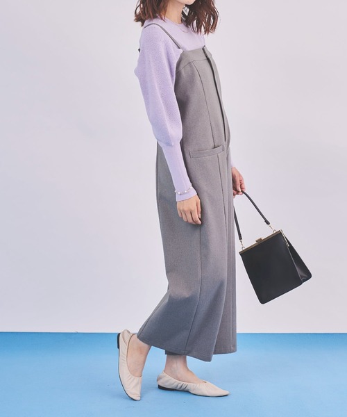 Sirin（シリン）の「≪セットアップ可≫ イージーケア ベアオールインワン【2サイズ展開】（つなぎ/オールインワン・レディース・ネイビー/グレー/グレー系その他・X-SMALL/SMALL）」の7枚目の写真
