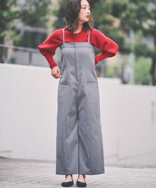 Sirin（シリン）の「≪セットアップ可≫ イージーケア ベアオールインワン【2サイズ展開】（つなぎ/オールインワン・レディース・ネイビー/グレー/グレー系その他・X-SMALL/SMALL）」の10枚目の写真