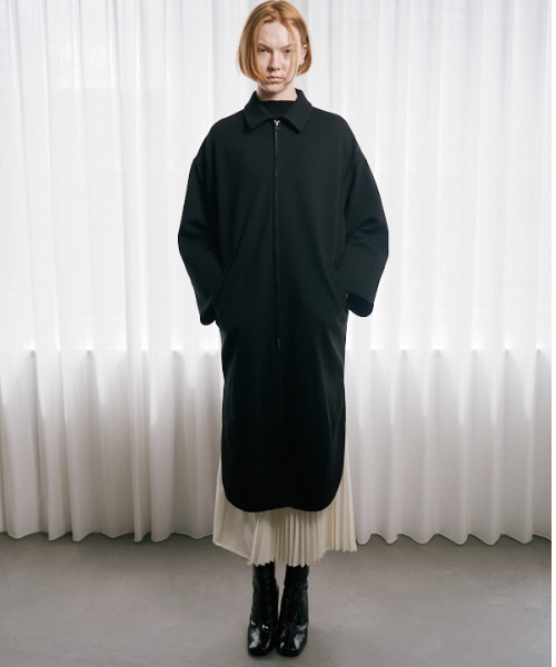 Muel Chic(ミュエルシック)の「Nauru long coat ナウルロングコート(その他アウター・レディース・オフホワイト/ブラック/ブラウン・FREE)」の16枚目の写真