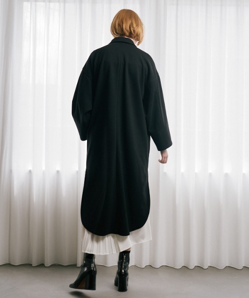 Muel Chic(ミュエルシック)の「Nauru long coat ナウルロングコート(その他アウター・レディース・オフホワイト/ブラック/ブラウン・FREE)」の14枚目の写真