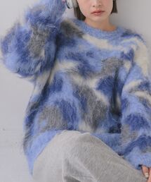 RETRO GIRL | ニュアンス柄起毛NT(ニット/セーター)