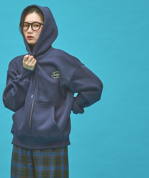 Kappa（カッパ）の「≪Kappa×and ST ウェルネスクラブ≫フロントジップパーカー (ユニセックス)（スウェット・レディース・ブラック/ネイビー/ホワイト・LARGE/MEDIUM/SMALL）」の21枚目の写真