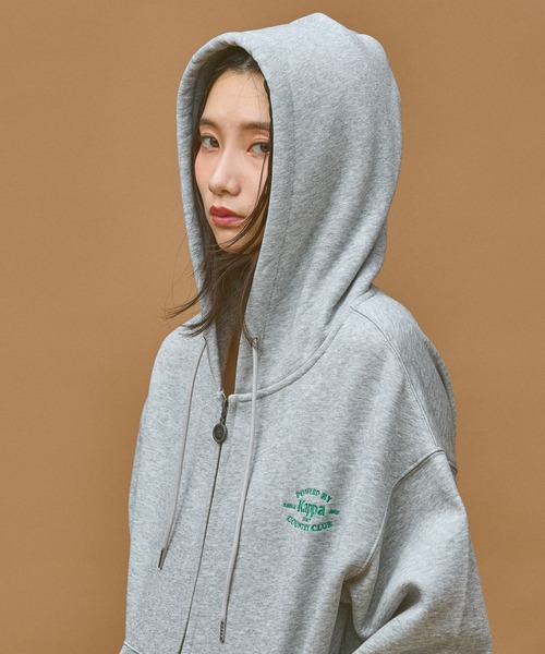 Kappa（カッパ）の「≪Kappa×and ST ウェルネスクラブ≫フロントジップパーカー (ユニセックス)（スウェット・レディース・ブラック/ネイビー/ホワイト・LARGE/MEDIUM/SMALL）」の13枚目の写真