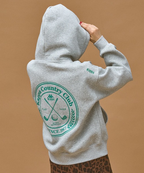 Kappa（カッパ）の「≪Kappa×and ST ウェルネスクラブ≫フロントジップパーカー (ユニセックス)（スウェット・レディース・ブラック/ネイビー/ホワイト・LARGE/MEDIUM/SMALL）」の4枚目の写真