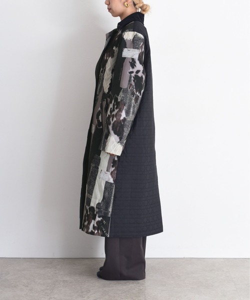 Eimee Law（エイミーロウ）の「カウ柄デニムコラージュptトレンチコート（トレンチコート・レディース・カーキ/グレー・FREE）」の20枚目の写真