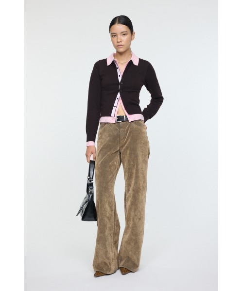 MOUSSY マウジー　DOUBLE LAYERED ニットシャツ DOUBLE LAYERED ニットシャツ（ニット/セーター）｜MOUSSY（マウジー