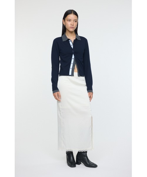 DOUBLE LAYERED ニットシャツ（ニット/セーター）｜MOUSSY（マウジー