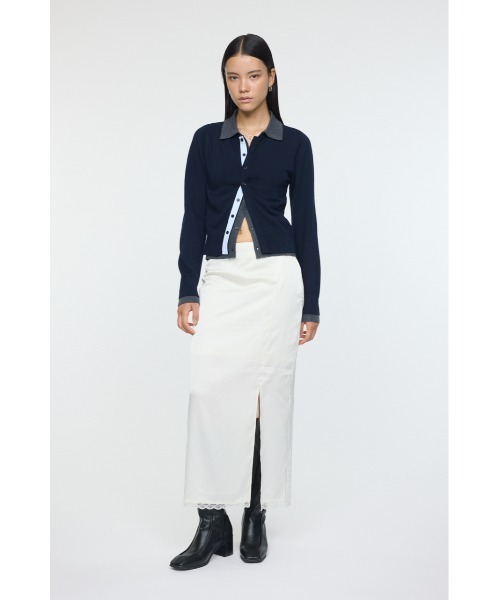DOUBLE LAYERED ニットシャツ（ニット/セーター）｜MOUSSY（マウジー