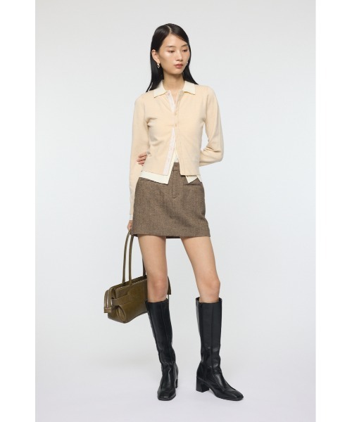 DOUBLE LAYERED ニットシャツ（ニット/セーター）｜MOUSSY（マウジー