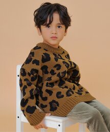 BREEZE | 【洗える/リンク】総柄バリエーションニット_ジュニア対応(ニット/セーター)