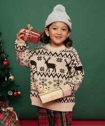 BREEZE | 【リンク】総柄バリエーションニット_ジュニア対応(ニット/セーター)