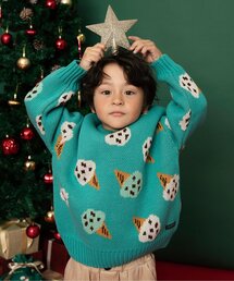 BREEZE | 【リンク】総柄バリエーションニット_ジュニア対応(ニット/セーター)