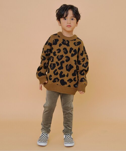 BREEZE（ブリーズ）の「【洗える/リンク】総柄バリエーションニット_ジュニア対応（ニット/セーター・キッズ・キナリ/ミント/ネイビー/キャメル/ブラック・90/100/120/140）」の10枚目の写真