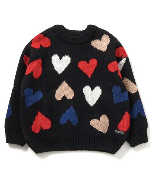 BREEZE（ブリーズ）の「【洗える/リンク】総柄バリエーションニット_ジュニア対応（ニット/セーター・キッズ・キナリ/ミント/ネイビー/キャメル/ブラック・90/100/120/140）」の6枚目の写真