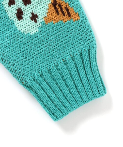 BREEZE（ブリーズ）の「【洗える/リンク】総柄バリエーションニット_ジュニア対応（ニット/セーター・キッズ・キナリ/ミント/ネイビー/キャメル/ブラック・90/100/120/140）」の8枚目の写真