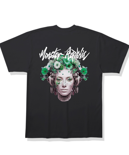 MONSTER REPUBLIC(モンスターリパブリック)の「サイバーフラワーミックスグリーンTシャツブラック(Tシャツ/カットソー・レディース・その他・MEDIUM/SMALL/X-LARGE/LARGE)」の1枚目の写真