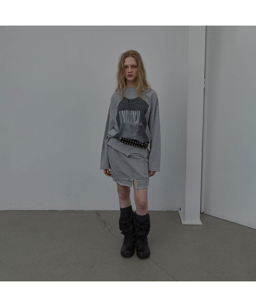 LCDC TM(エルシーディーシーティーエム)の「NECK-LINE SWEAT SKIRT (MELANGE GREY)(スカート・レディース・その他・SMALL/MEDIUM)」の1枚目の写真