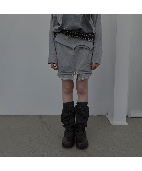 LCDC TM(エルシーディーシーティーエム)の「NECK-LINE SWEAT SKIRT (MELANGE GREY)(スカート・レディース・その他・SMALL/MEDIUM)」の2枚目の写真