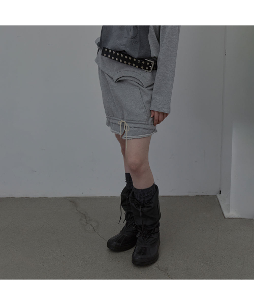 LCDC TM(エルシーディーシーティーエム)の「NECK-LINE SWEAT SKIRT (MELANGE GREY)(スカート・レディース・その他・SMALL/MEDIUM)」の3枚目の写真