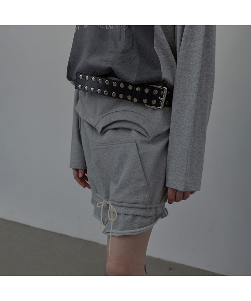 LCDC TM(エルシーディーシーティーエム)の「NECK-LINE SWEAT SKIRT (MELANGE GREY)(スカート・レディース・その他・SMALL/MEDIUM)」の5枚目の写真