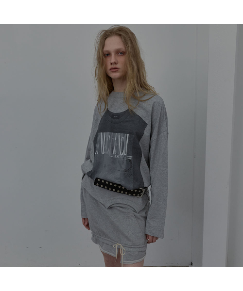 LCDC TM(エルシーディーシーティーエム)の「NECK-LINE SWEAT SKIRT (MELANGE GREY)(スカート・レディース・その他・SMALL/MEDIUM)」の6枚目の写真