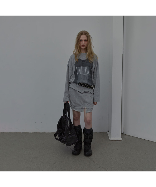 LCDC TM(エルシーディーシーティーエム)の「NECK-LINE SWEAT SKIRT (MELANGE GREY)(スカート・レディース・その他・SMALL/MEDIUM)」の7枚目の写真