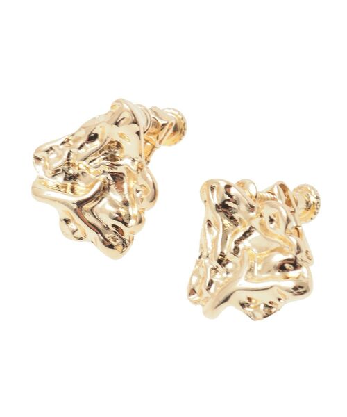 AMERICAN HOLIC（アメリカンホリック）の「バンピーメタルイヤリング（イヤリング・レディース・ゴールド・FREE）」の3枚目の写真