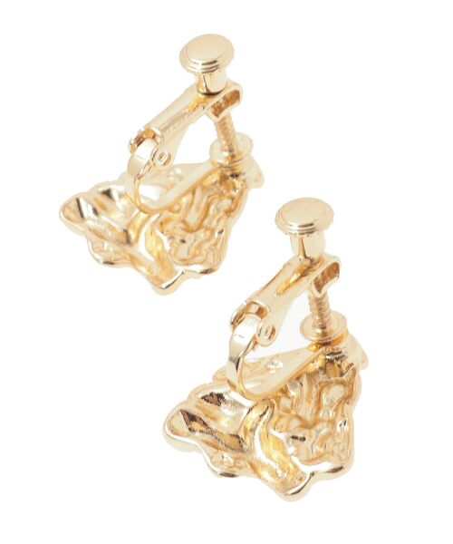 AMERICAN HOLIC（アメリカンホリック）の「バンピーメタルイヤリング（イヤリング・レディース・ゴールド・FREE）」の4枚目の写真