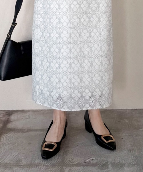 Doux archives(ドゥアルシーヴ)の「コードレースタイトスカート(スカート・レディース・ネイビー/ブラック/オフホワイト・SMALL/MEDIUM)」の12枚目の写真