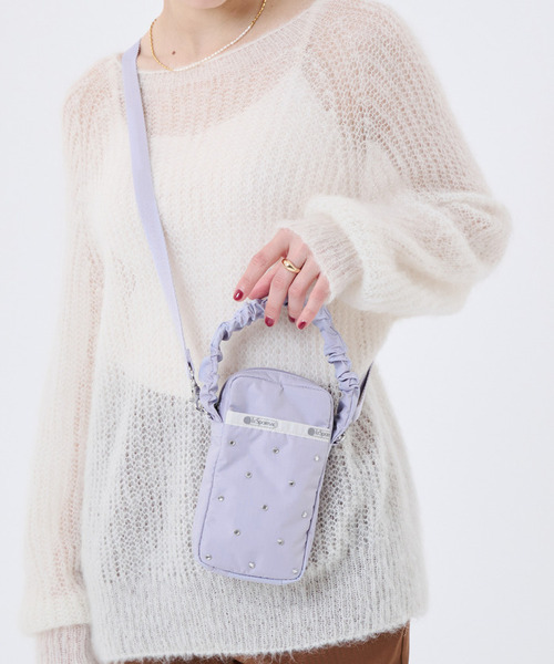LeSportsac（レスポートサック）の「GH MINI PHONE XBODY ビジューソフトラベンダー（ショルダーバッグ・レディース・パープル・FREE）」の2枚目の写真
