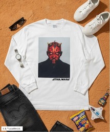 『スター・ウォーズ/STARWARS』ロンT 長袖Tシャツ フォトグラフィック オーバーサイズ ピグメント加工 ヴィンテージライク ムービー ZOZOオリジナル