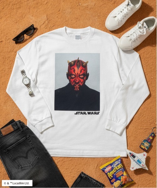 STAR WARS(スターウォーズ)の「『スター・ウォーズ/STARWARS』ロンT 長袖Tシャツ フォトグラフィック オーバーサイズ ピグメント加工 ヴィンテージライク ムービー ZOZOオリジナル(Tシャツ/カットソー・メンズ・ホワイト/ホワイト系その他/グレー系その他/ブルー系その他2/ブルー系その他3/ブルー系その他4/ブルー系その他5/ブルー系その他6/ブルー系その他7/ピンク系その他2/ピンク系その他3/ピンク系その他4/ピンク系その他5/ピンク系その他6/ピンク系その他7/ブルー系その他/ピンク系その他/ホワイト系その他2/ホワイト系その他3/ホワイト系その他4/ホワイト系その他5/ホワイト系その他6/グレー系その他2/グレー系その他3/グレー系その他4/グレー系その他5/グレー系その他6/グレー系その他7・MEDIUM/LARGE/X-LARGE)」の3枚目の写真