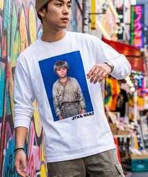 STAR WARS（スターウォーズ）の「『スター・ウォーズ/STARWARS』ロンT 長袖Tシャツ フォトグラフィック オーバーサイズ ピグメント加工 ヴィンテージライク ムービー ZOZOオリジナル（Tシャツ/カットソー）」