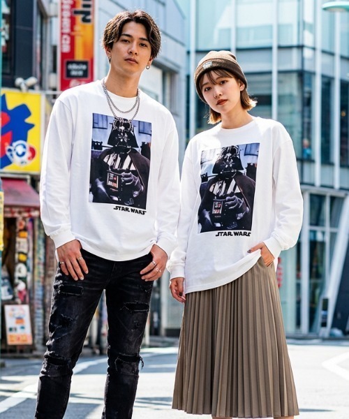 STAR WARS(スターウォーズ)の「『スター・ウォーズ/STARWARS』ロンT 長袖Tシャツ フォトグラフィック オーバーサイズ ピグメント加工 ヴィンテージライク ムービー ZOZOオリジナル(Tシャツ/カットソー・メンズ・ホワイト/ホワイト系その他/グレー系その他/ブルー系その他2/ブルー系その他3/ブルー系その他4/ブルー系その他5/ブルー系その他6/ブルー系その他7/ピンク系その他2/ピンク系その他3/ピンク系その他4/ピンク系その他5/ピンク系その他6/ピンク系その他7/ブルー系その他/ピンク系その他/ホワイト系その他2/ホワイト系その他3/ホワイト系その他4/ホワイト系その他5/ホワイト系その他6/グレー系その他2/グレー系その他3/グレー系その他4/グレー系その他5/グレー系その他6/グレー系その他7・MEDIUM/LARGE/X-LARGE)」の4枚目の写真