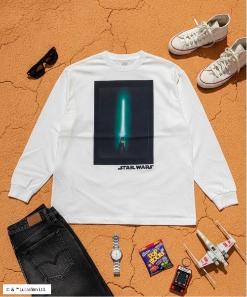 STAR WARS(スターウォーズ)の「『スター・ウォーズ/STARWARS』ロンT 長袖Tシャツ フォトグラフィック オーバーサイズ ピグメント加工 ヴィンテージライク ムービー ZOZOオリジナル(Tシャツ/カットソー・メンズ・ホワイト/ホワイト系その他/グレー系その他/ブルー系その他2/ブルー系その他3/ブルー系その他4/ブルー系その他5/ブルー系その他6/ブルー系その他7/ピンク系その他2/ピンク系その他3/ピンク系その他4/ピンク系その他5/ピンク系その他6/ピンク系その他7/ブルー系その他/ピンク系その他/ホワイト系その他2/ホワイト系その他3/ホワイト系その他4/ホワイト系その他5/ホワイト系その他6/グレー系その他2/グレー系その他3/グレー系その他4/グレー系その他5/グレー系その他6/グレー系その他7・MEDIUM/LARGE/X-LARGE)」の5枚目の写真