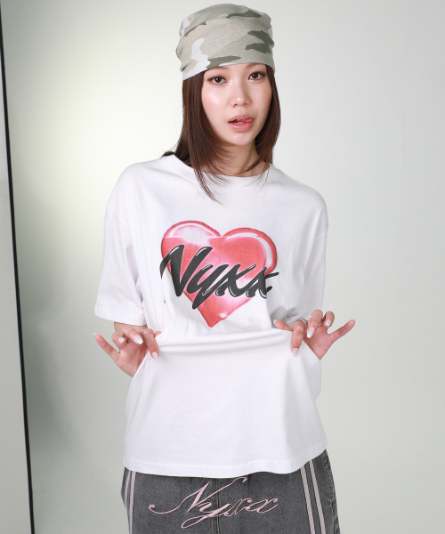 NYXX(エヌワイエックスエックス)の「NYXX ハート Tシャツ ホワイト(Tシャツ/カットソー・レディース・その他・SMALL/MEDIUM)」の1枚目の写真