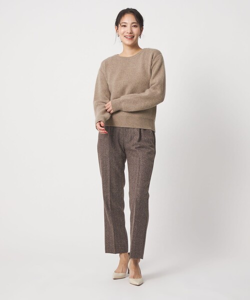 A DAY IN THE LIFE UNITED ARROWS（アデイインザライフユナイテッドアローズ）の「フォックス アンゴラブレンド ニット ＜A DAY IN THE LIFE＞（ニット/セーター・レディース・モカ/ダークグレー/オフホワイト・FREE）」の11枚目の写真