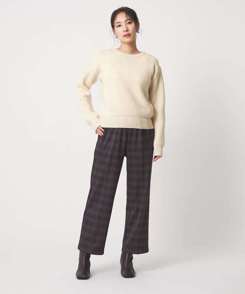 A DAY IN THE LIFE UNITED ARROWS（アデイインザライフユナイテッドアローズ）の「フォックス アンゴラブレンド ニット ＜A DAY IN THE LIFE＞（ニット/セーター・レディース・モカ/ダークグレー/オフホワイト・FREE）」の13枚目の写真